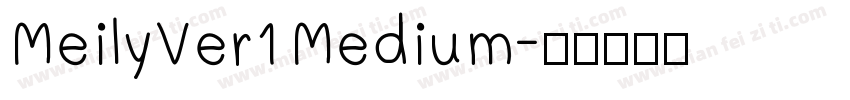 MeilyVer1 Medium字体转换